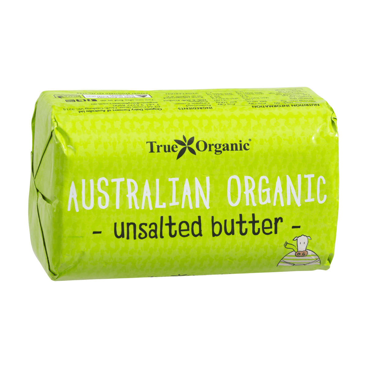 True Organic Australian Butter Unsalted 250g